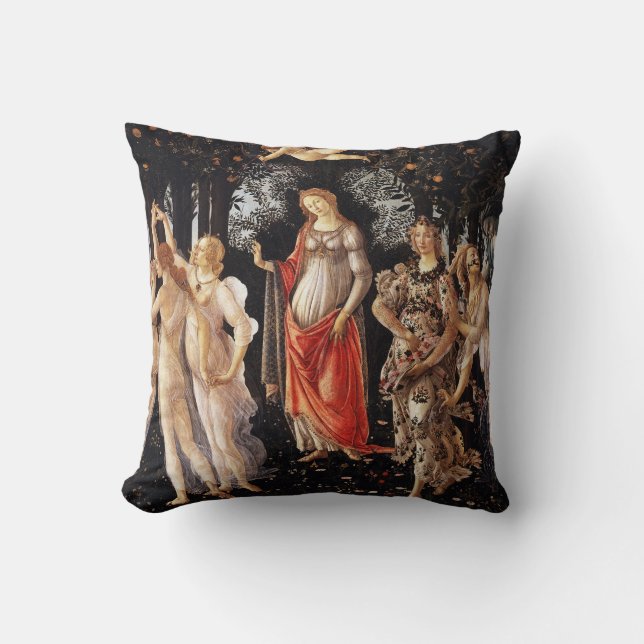 Coussin Botticelli Primavera Jeu d'oreiller (Recto)