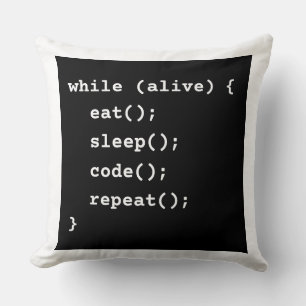 Coussin Boucle de cycle de vie de programmeur (boucle whil