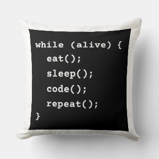 Coussin Boucle de cycle de vie de programmeur (boucle whil