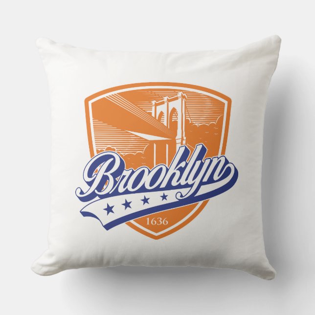 Coussin Bouclier Brooklyn avec Swoosh Design (Recto)
