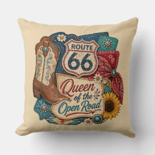 Coussin Bouclier de Route Fleur de Tournesol Rustique