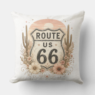 Coussin Bouclier Vintage Sunset Southwest