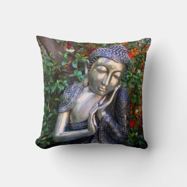 Coussin | Bouddha argenté (Recto)