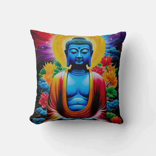 Coussin Bouddha Éveil Lumineux (Recto)