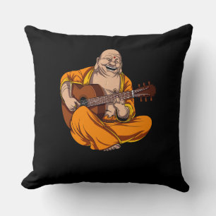 Coussin Bouddha Jouer Guitare Zen Yoga Méditation