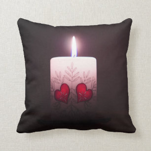 Coussin Bougie blanche