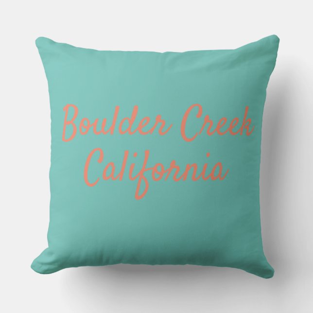 Coussin Boulder Creek Californie Père Noël Cruz Comté fast (Recto)