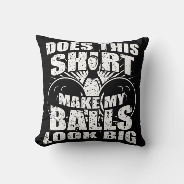 Coussin Boule de Bowling - Boule de Gag pour Homme (Recto)