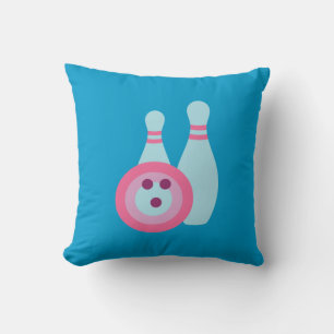 Coussin Boule de Bowling et Pins