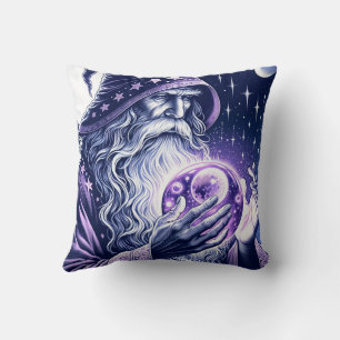 Coussin Boule de cristal de l'espace céleste violet pour l
