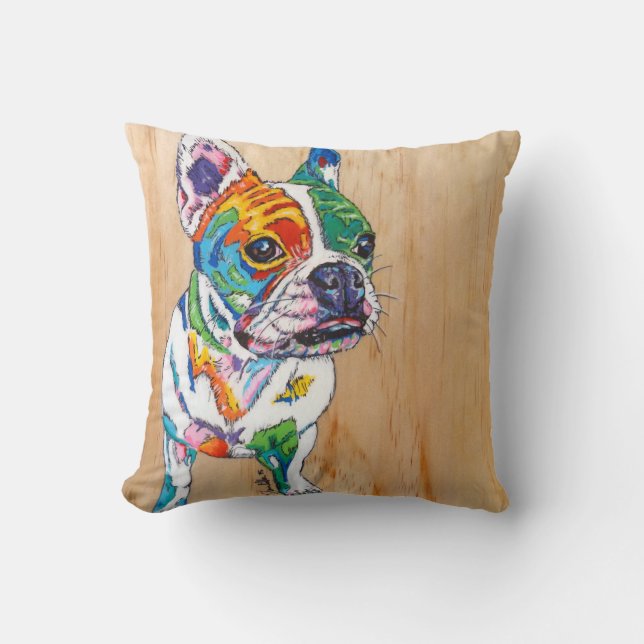 Coussin Bouledogue français (Recto)