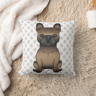 Coussin Bouledogue français bringé / Frenchie Chien mignon