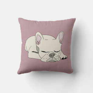 Coussin Bouledogue français endormi