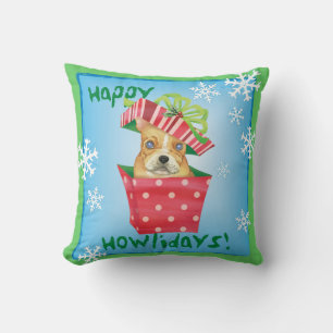 Coussin Bouledogue français heureux de Howliday