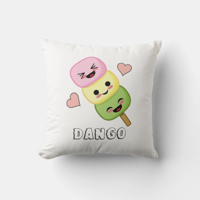 Coussin Boulettes Dango Bonheur (Recto)