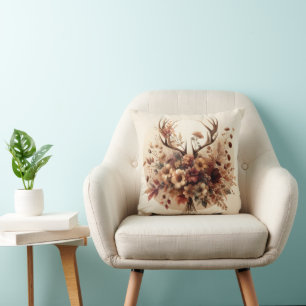 Coussin Bouquet de bois de cerf d'automne