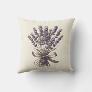 Coussin Bouquet de lavande Apothicaire botanique vintage