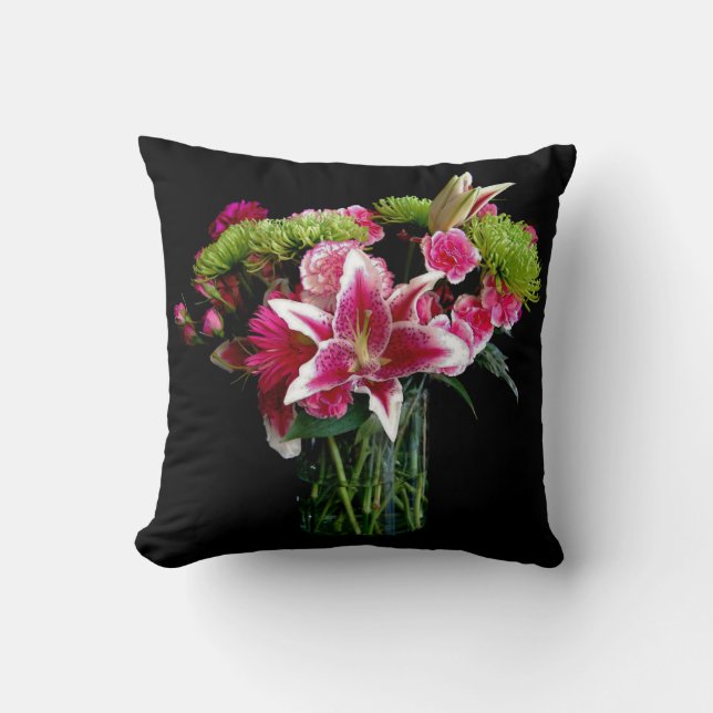 Coussin Bouquet de lis d'astronome (Recto)