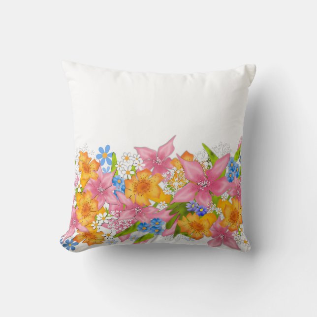 Coussin Bouquet de printemps (Recto)