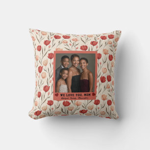 Coussin Bouquet de tulipes Grand-mère Belle-mère Anniversa