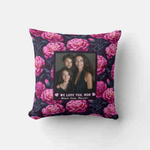 Coussin Bouquet d'oeillets Mummy Mum Fils Décoration de Bu