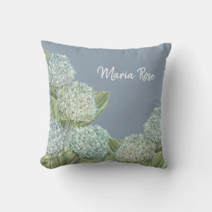 Coussin Bouquet Dusty Blue Hydrangea