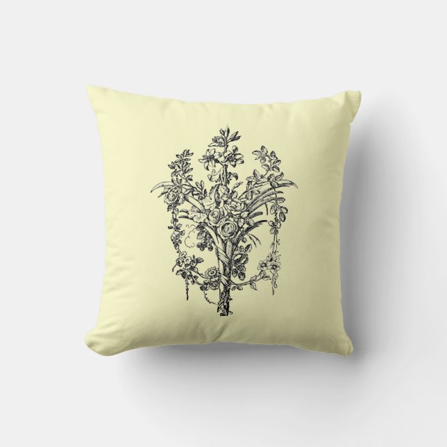 Coussin Bouquet élégant (Recto)