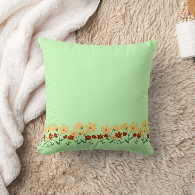 Coussin Bouquet fleur sauvage simple mariage fleurie (Couverture)