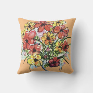 Coussin Bouquet Floral Fleur sauvage