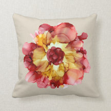Bourgogne & Gold Camellia floral (arrière - plan d