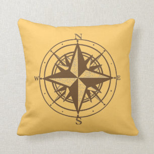 Coussin Boussole ancienne
