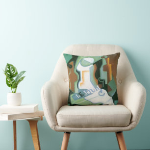 Coussin Bouteille et Compotier par Juan Gris, Cubisme Vint