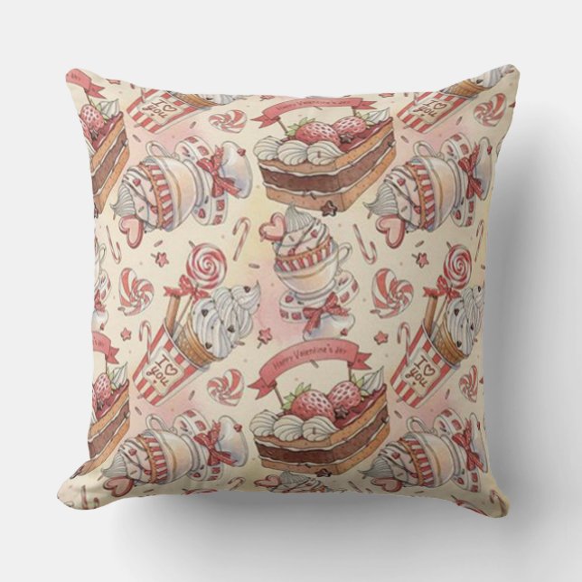 Coussin Boutique sucré Valentines (Recto)