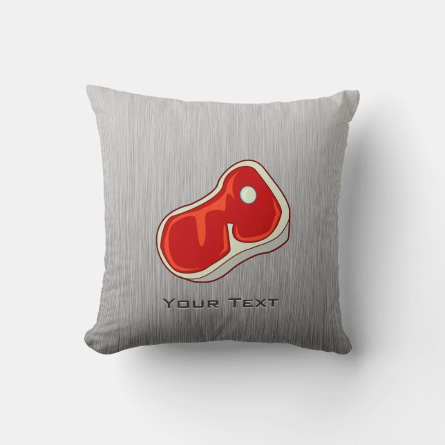 Coussin Bouton brossé à l'aspect métallique (Recto)