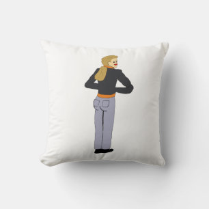 Coussin bouton fille