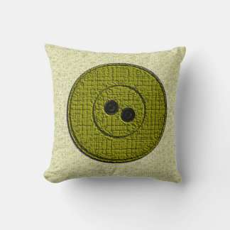 Coussin Bouton Olive Big
