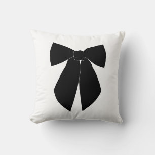 Coussin Bow noir
