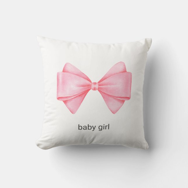 Coussin Bow rose (Recto)