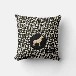 COUSSIN BOXER CHIEN BLÉ