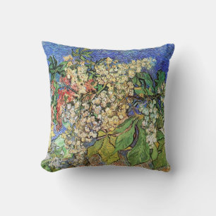 Coussin Branches de châtaignes florissantes par Vincent va