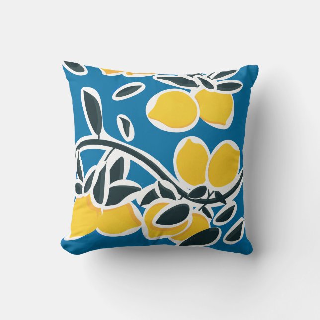 Coussin Branches II de citronniers (Recto)