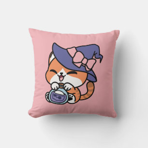 Coussin Brassage de Sorcière Tigrée – Joli Design de Chat