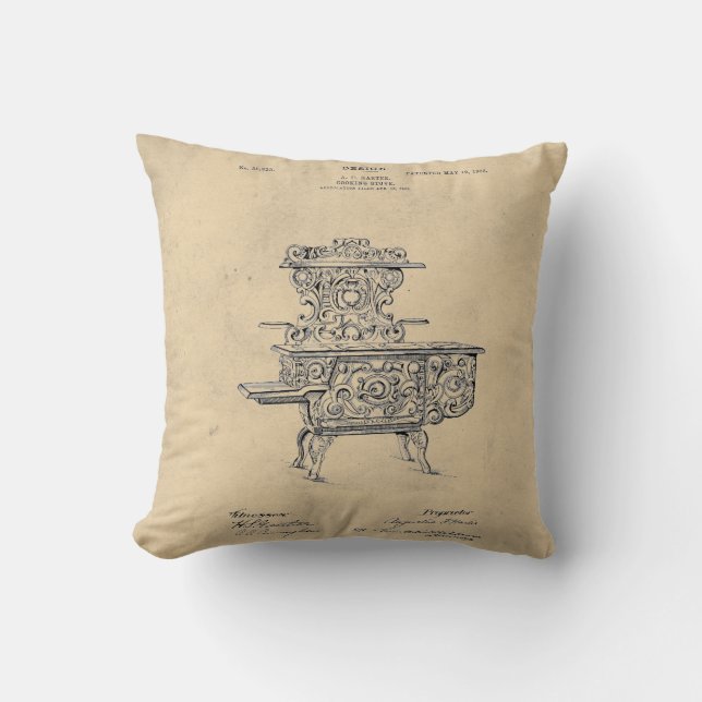 Coussin Brevet vintage Fancy Stocks (Recto)