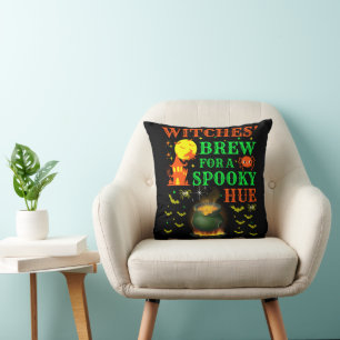 Coussin Brewage de sorcières pour une conception de chaudr