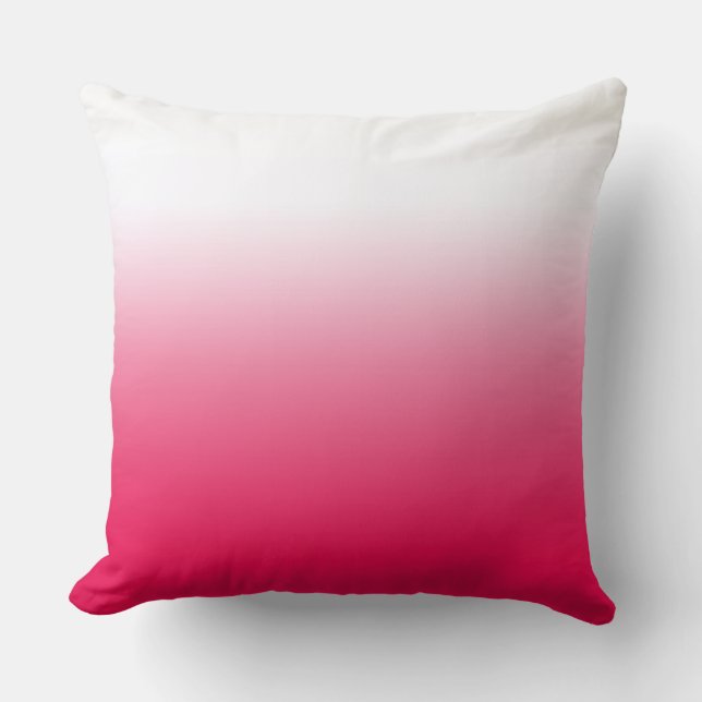 Coussin Bright été rouge et blanc dégradé ombre (Recto)