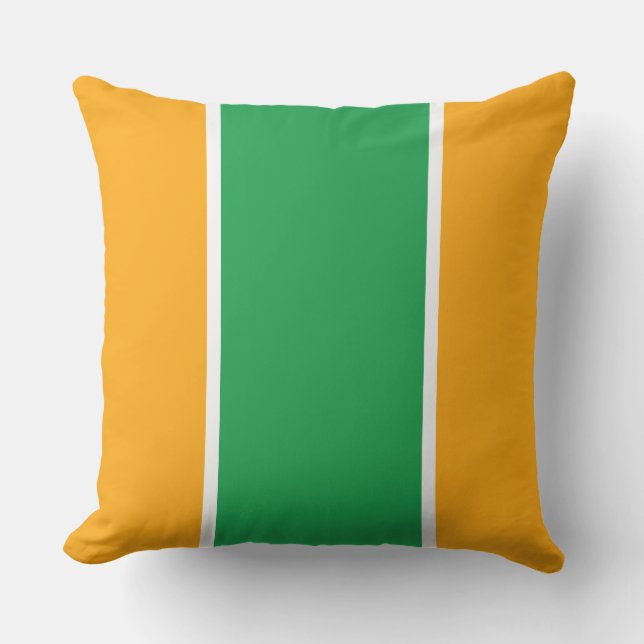 Coussin Bright Green Jaune Orange White Racing Grandes (Recto)