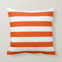 Bright Orange and White Stripes