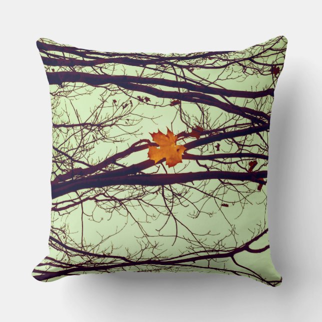 Coussin Brindilles en automne (Recto)