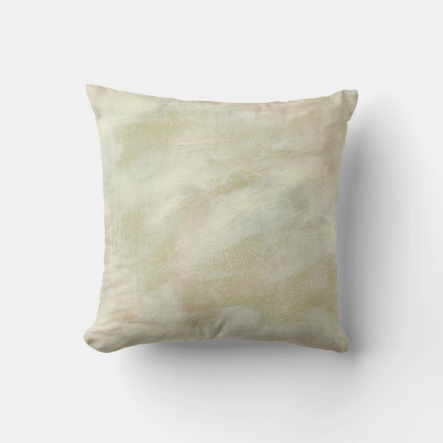 Coussin Brochures Abstraites Blancs et boîtes de conserve (Recto)