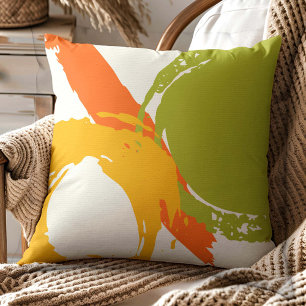 Coussin Brochures modernes - Orange, Vert & Jaune